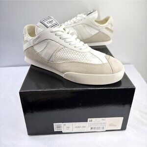 Chloe Kick Leather Mesh Women’s Sneakers White Cream Shoes Size EU39 US9